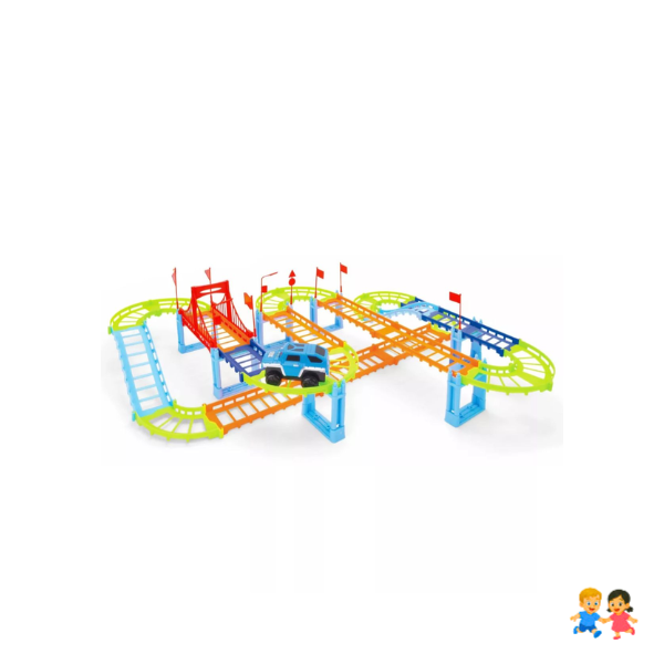 Pista De Auto Mágica Armable Con 52 Pcs