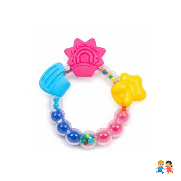 Mordedores De Silicona Con Sonajero Para Bebé