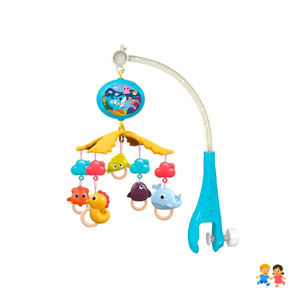 Móvil Musical Sonoro Bebé Proyector Iluminación + Control