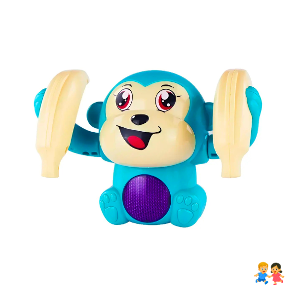 Juguete Mono Musical Para Bebé Con Luces Sonido Y Movimiento Gateo