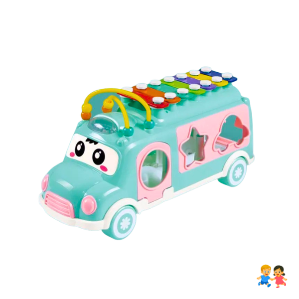 Bus Didáctico Encaje Formas + Xilófono Musical Juguete Educativo Bebé