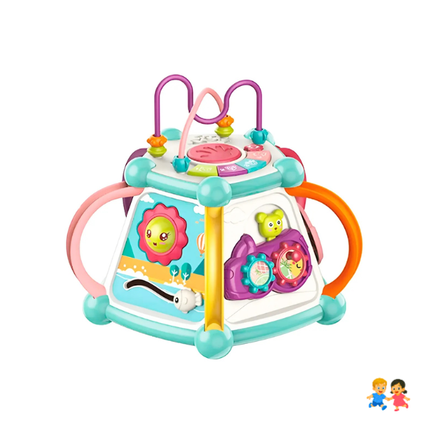 Juguete Sensorial Educativo 7 En 1 Cubo Didáctico Para Bebé