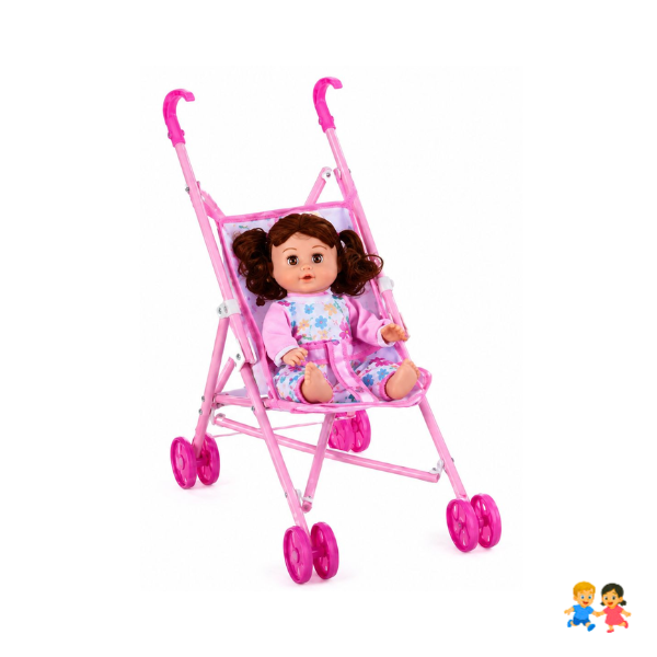Cochecito Coche Plegable Muñeca Bebe Juguete Juego Niñas