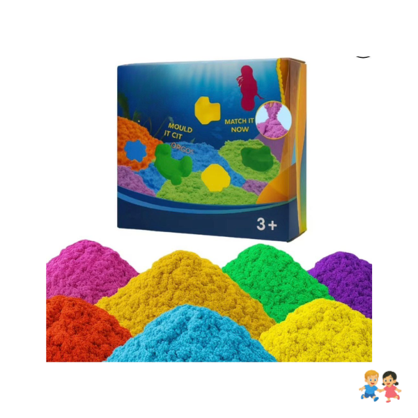 Set De Arena Magica Con Accesorios Y Moldes Animales De Mar