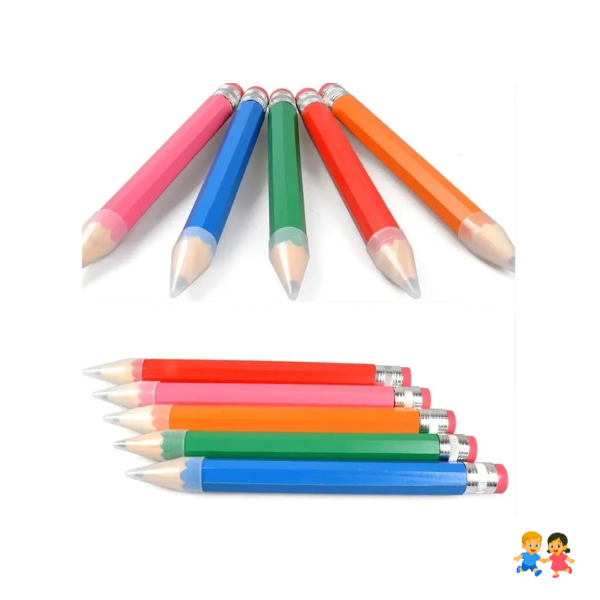 Lápiz Gigante De Colores Madera Niños
