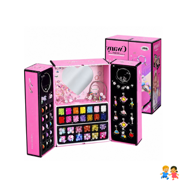 Kit Para Armar Crear Pulseras Niñas 2388 Piezas