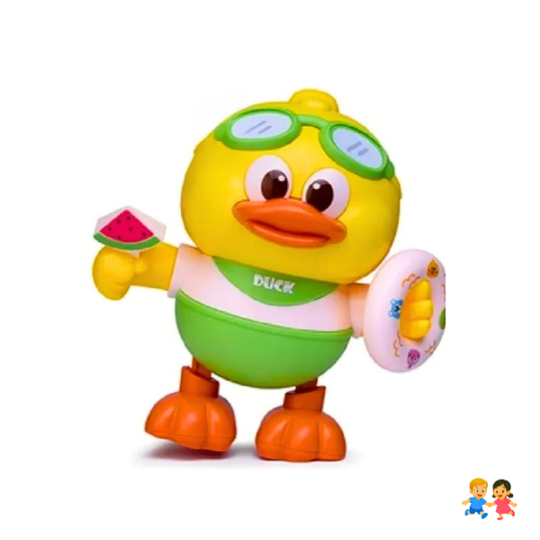 Pato Juguete Musical Bailarin Con Luces Para Bebes Niños