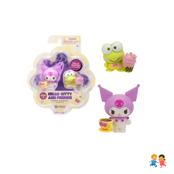 Figuras Hello Kitty Kuromi Keroppi Sanrio 2 Pack