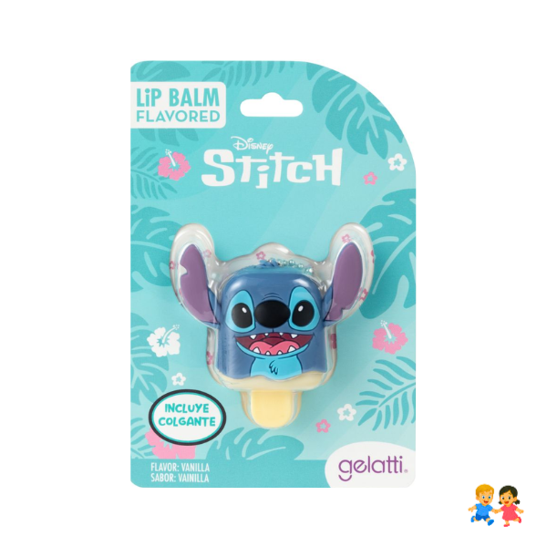 Lip Balm Stitch Disney Gelatti Sabor Fresa Vainilla