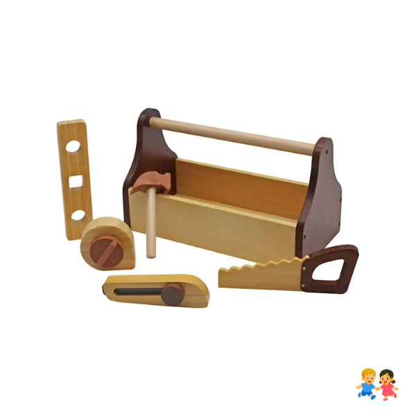 Herramientas Infantil De Madera Con Maletín Didáctico