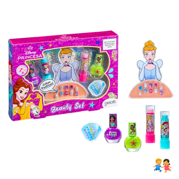 Set De Belleza Disney Princesa Esmaltes Y Uñas Niñas