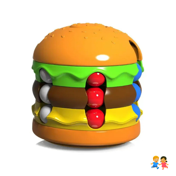 Hamburguesa Sensorial Antiestrés Giratoria Spinner  Niños y Adultos