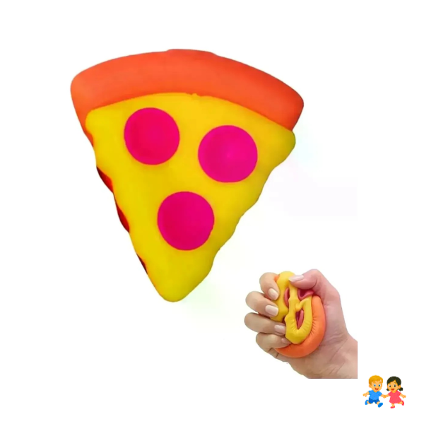 Squishy Pizza Colorida De Silicona Antiestrés Fidget