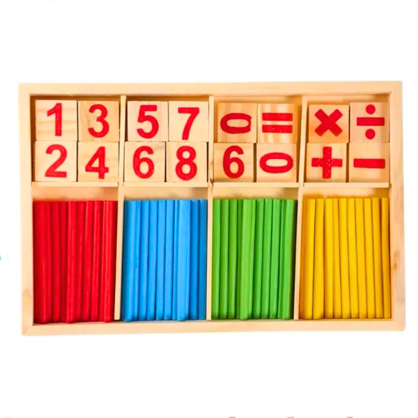Juego De Madera Números Juego Didáctico Para Niños.
