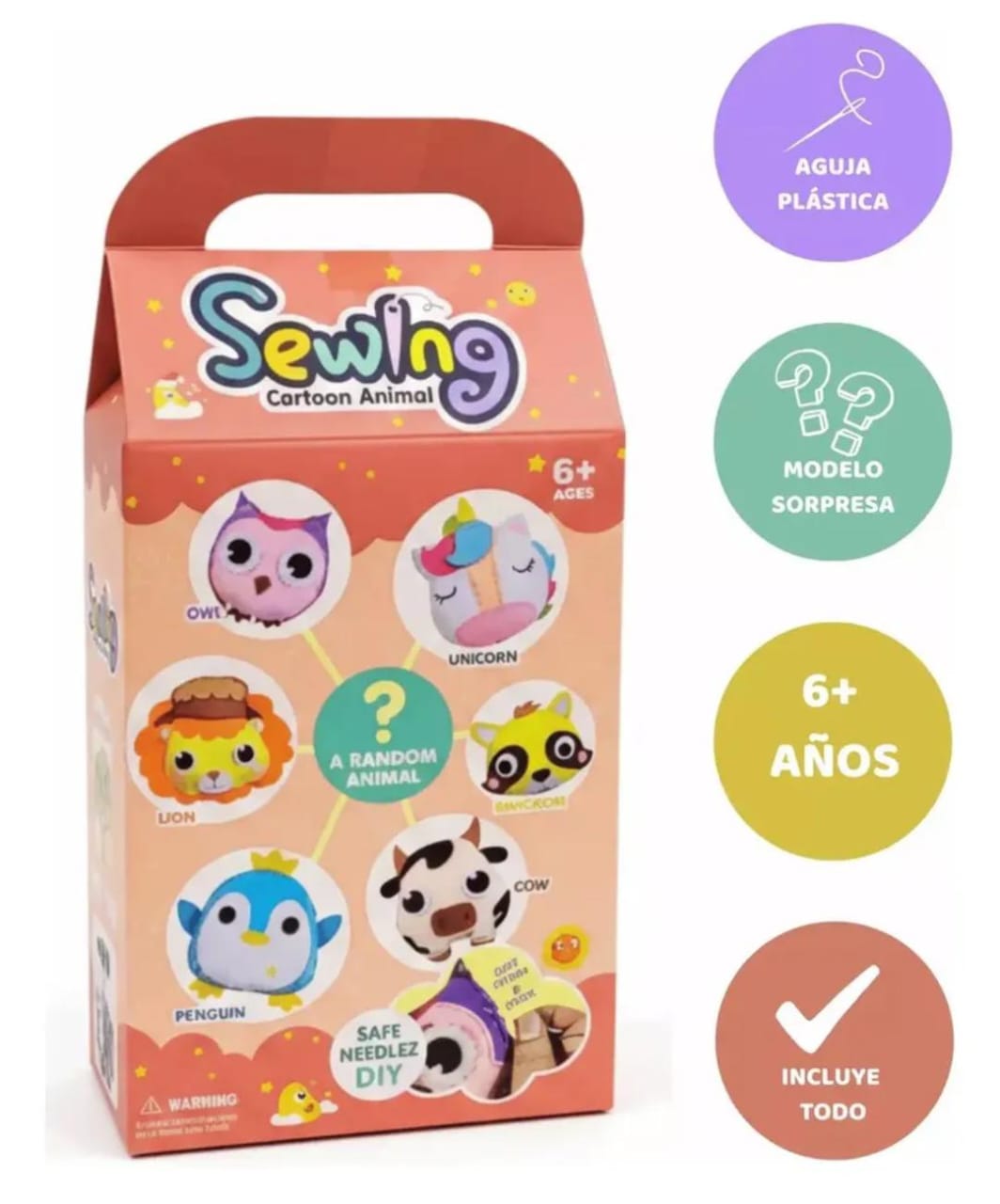 Kit Costura Niños Manualidades Juguete Educativo