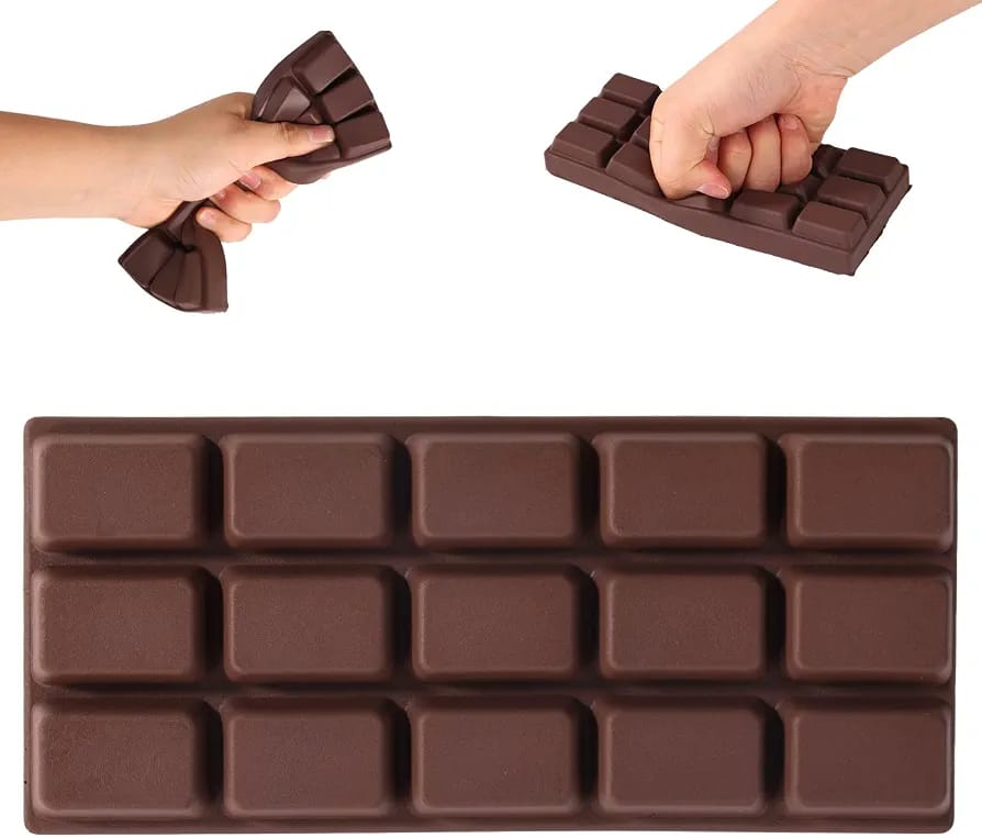 Juguete Antiestrés Barra Chocolate