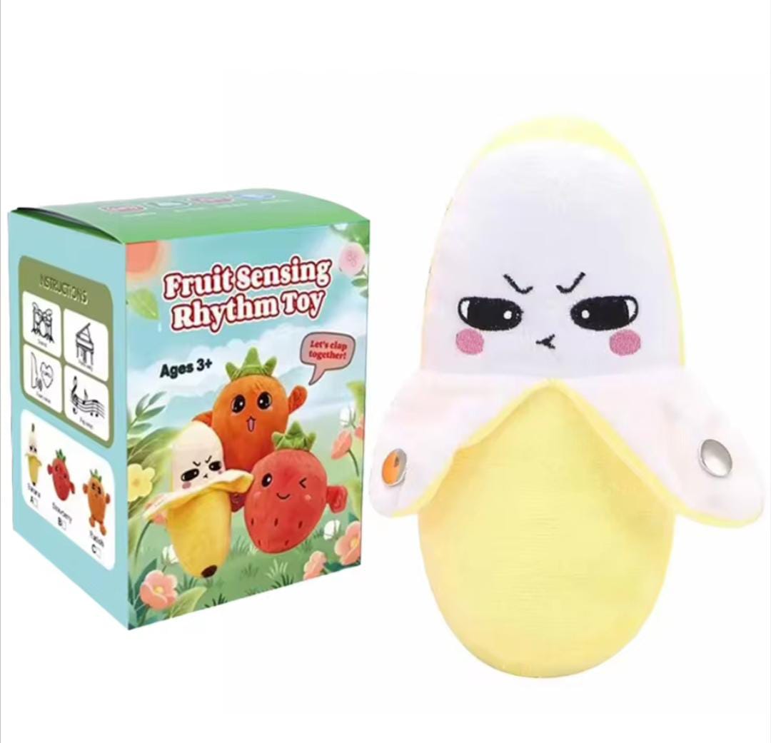 Peluche Musical Fruta Juguete Ritmo Infantil Surtido