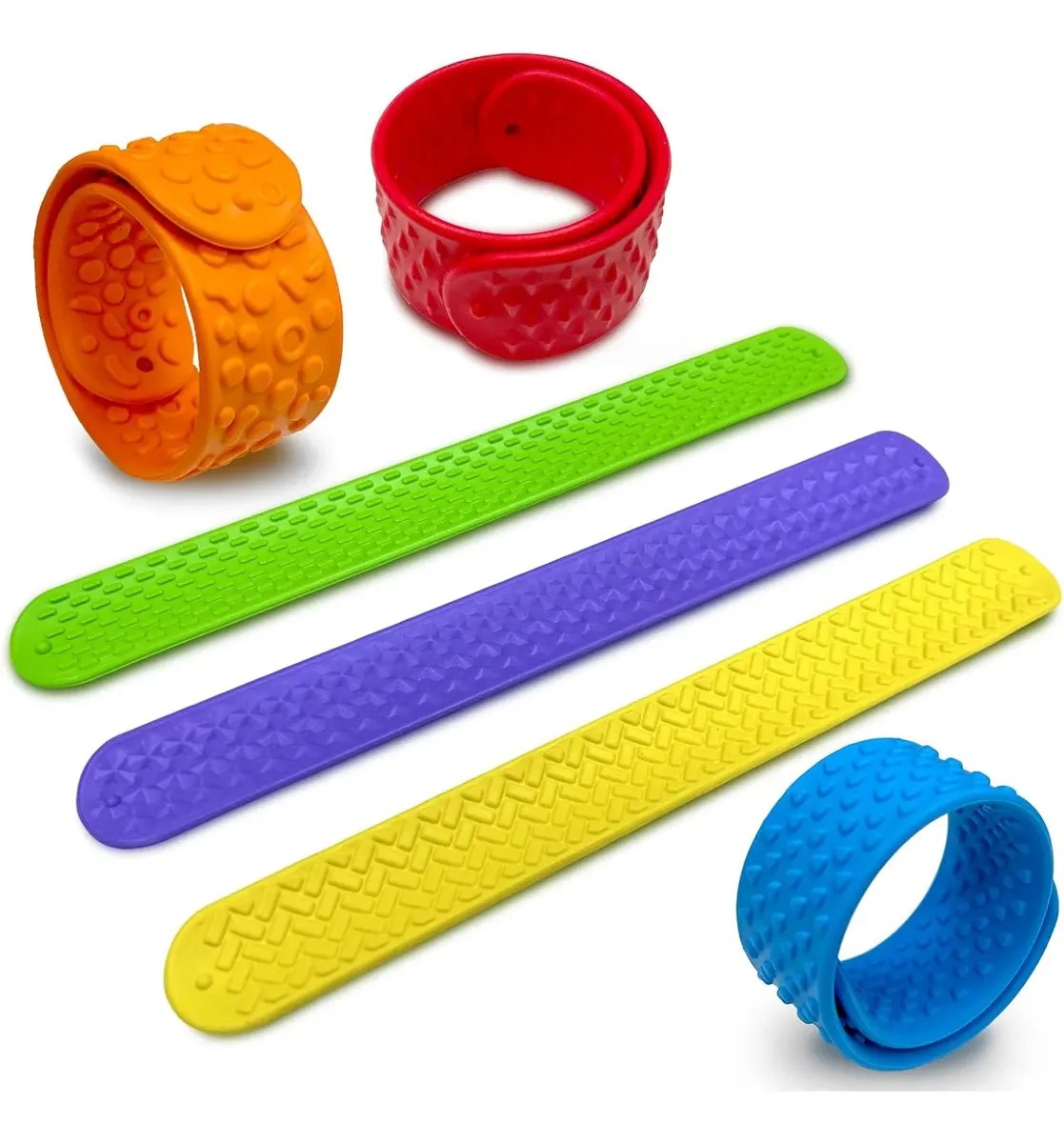 Set Pulseras Antiestrés Sensorial Texturizadas