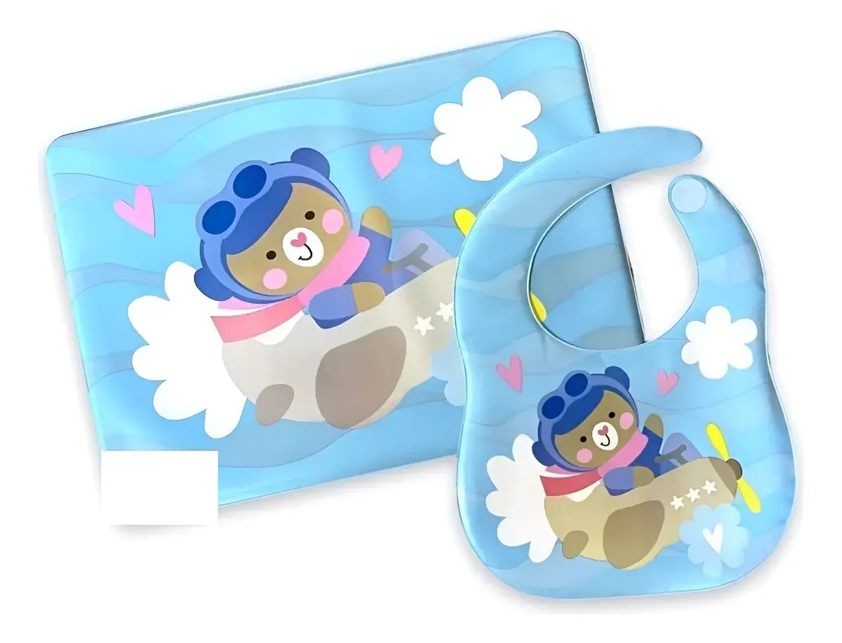 Individual Alimentacion Para Bebes Y Niños Con Babero