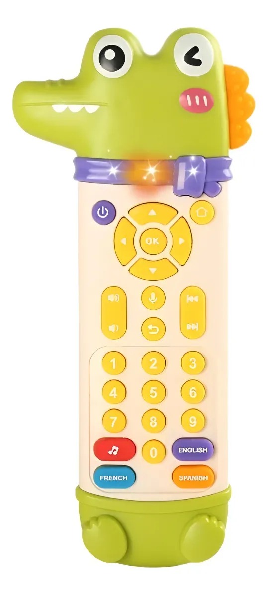 Control Remoto Juguete Bebe Con Luz Sonido Y Mordedor