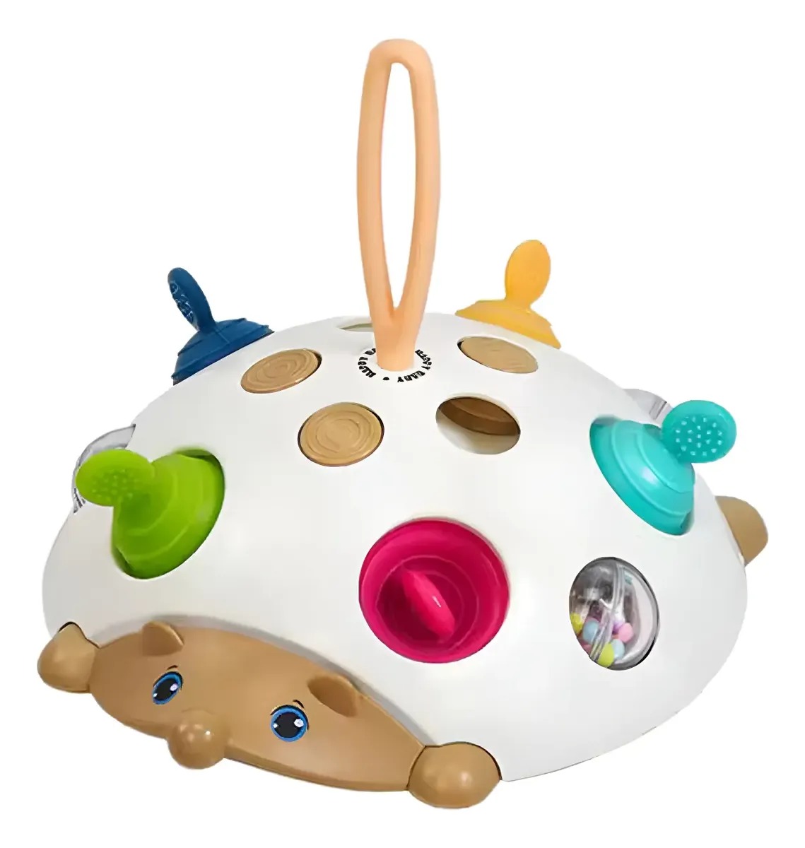 Juguete Didáctico Sensorial Erizo Bebé 4 En 1 Estimulación