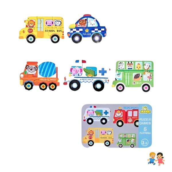 Puzzle Rompecabezas Juguete Didáctico Madera Niños.