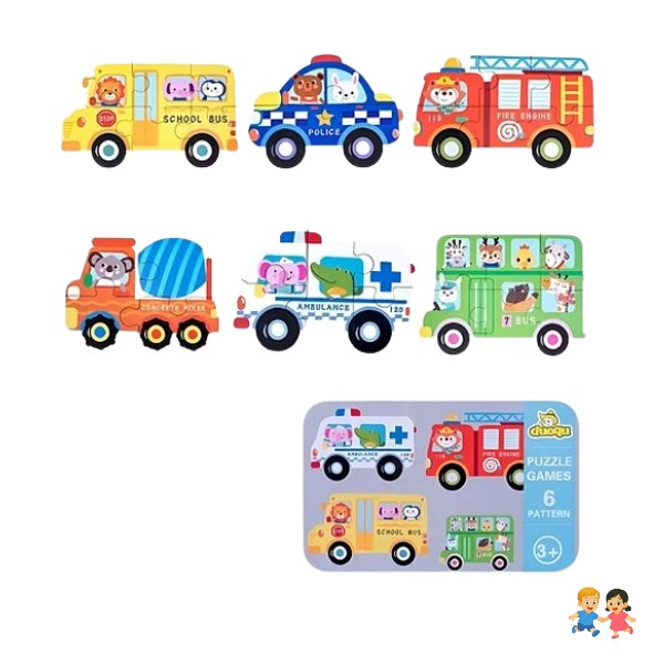 Puzzle Rompecabezas Juguete Didáctico Madera Niños.