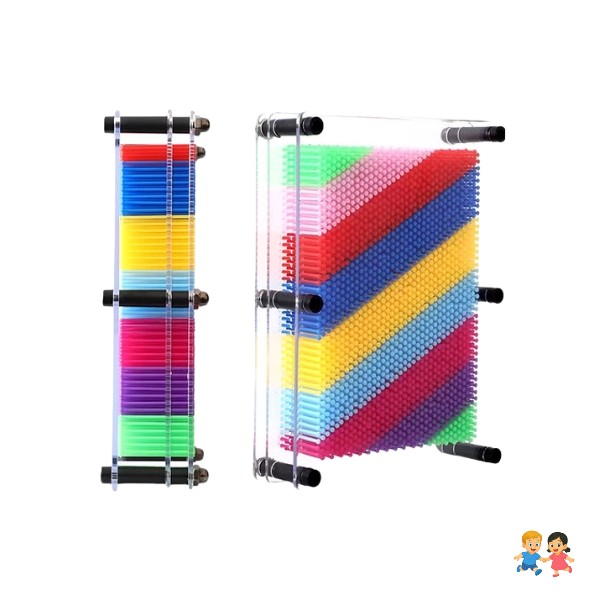 Juego Sensorial Figura 3d Pinart Didáctico Pin Art Grande.