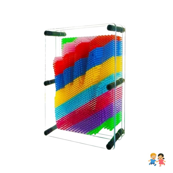 Juego Sensorial Figura 3d Pinart Didáctico Pin Art Grande.