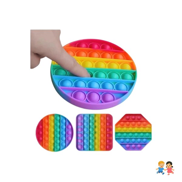 Popit Antiestrés 15 Figuras Diferentes Juguetes Para Niños.