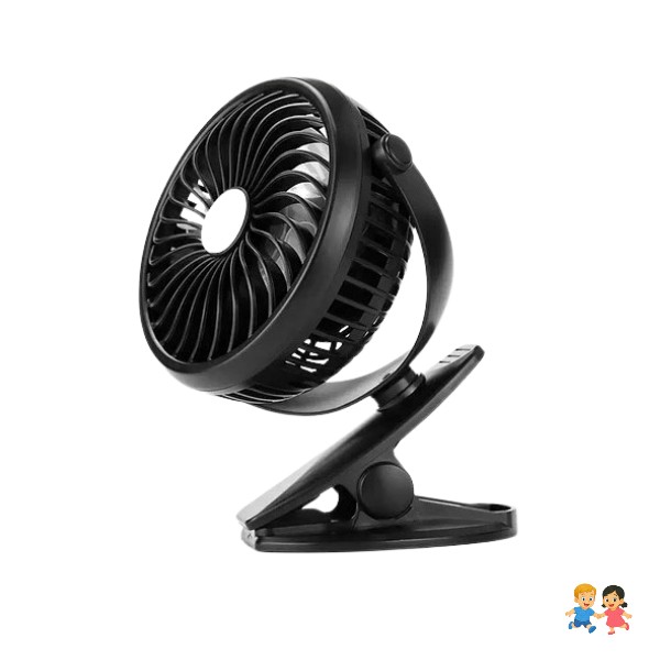 Ventilador Coche Recargable De Pinza Portatil