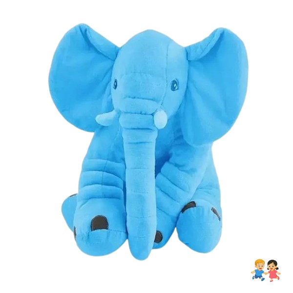 Peluche Gigante Elefante Azul Almohada Bebe Suave.