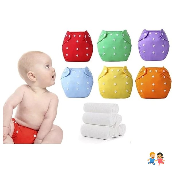 Pañal Ecológico Con Apósito Para Bebés De 0-24 Meses