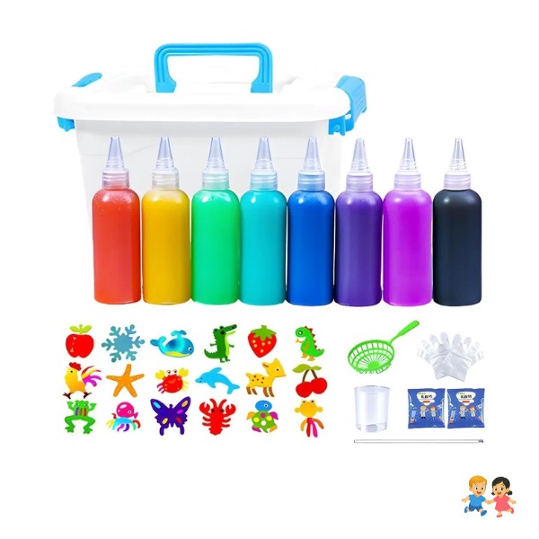 Kit De Gel Magico 3d Acuatico, 6 Gel Juego De Agua.