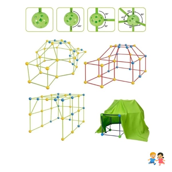 Construcción Carpa Tienda Fuerte Diseño Armable.