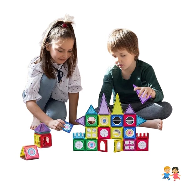 Bloques Magnético Juego Didáctico 34 Pcs Niños.