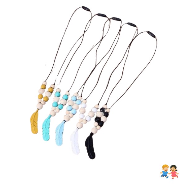 Collar De Lactancia Silicona Bebe Dentición Estimulación.