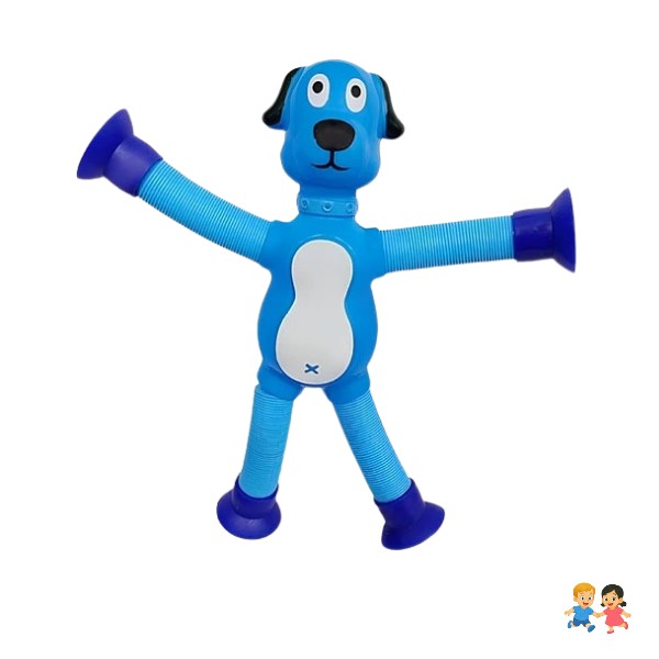 Juguete De Perrito Con Luz, De Ventosa Telescópica 1 Pieza.