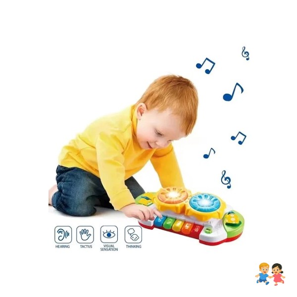 Piano Interactivo Con Luz, Sonido Y Musica.