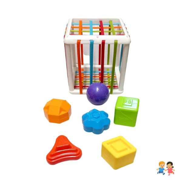 Juguete Interactivo De Habilidad Motora Cubo Montessori.