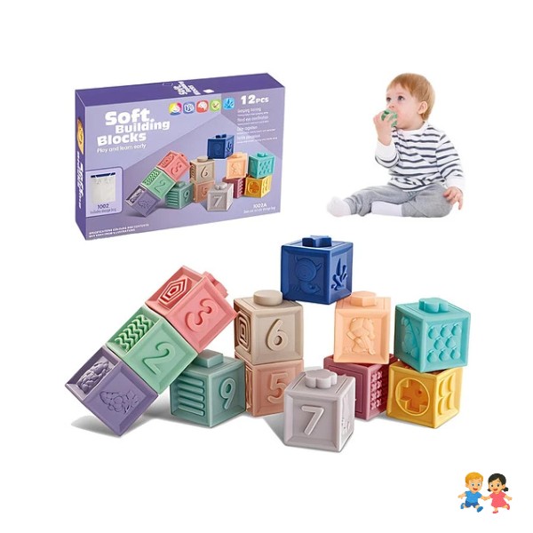 Bloques De Construcción Apilables, Juguete Para Dentición.