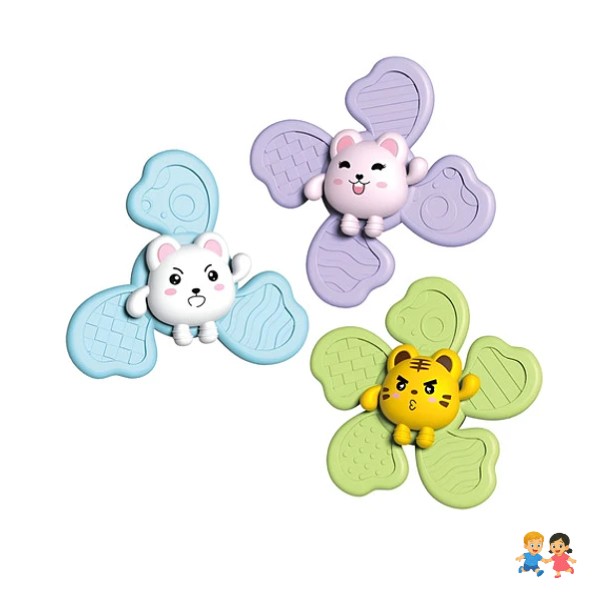 Juguetes Sensorial Giratorios Spinner Con Ventosa Para Bebé