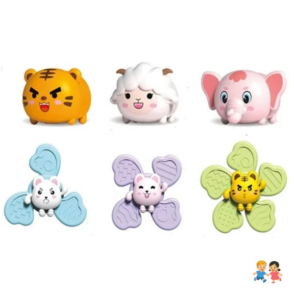 Juguetes Sensorial Giratorios Spinner Con Ventosa Para Bebé