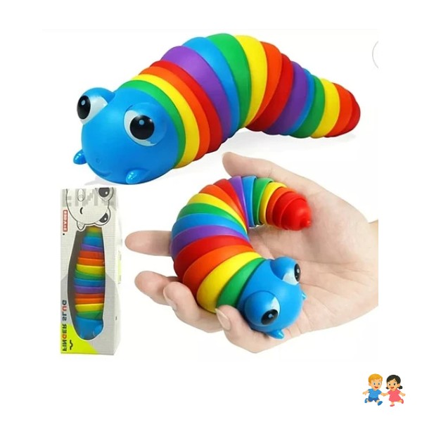 Juguete Antiestrés Sensorial Gusano Oruga Finger Slug.