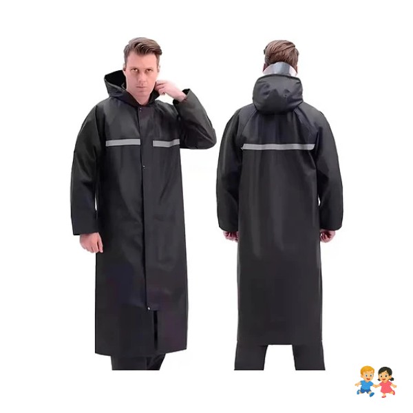 Poncho Resistente Impermeable Pvc Capa Para La Lluvia.