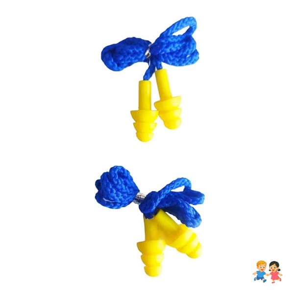 Set Par Tapones De Oídos Flexibles Con Cuerda Sonidos.