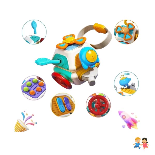 Cubo Sensorial 10 Actividades Antiestrés Para Niños Y Niñas.