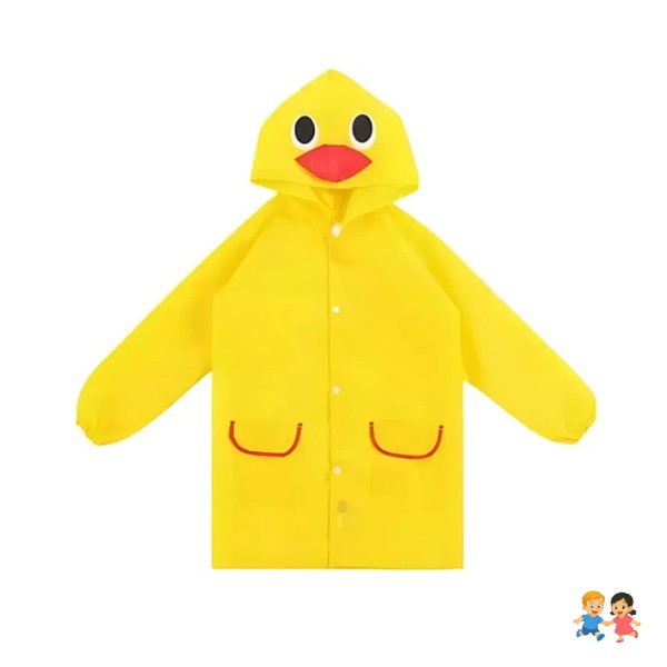Capa Impermeable Amarillo Poncho Infantil.