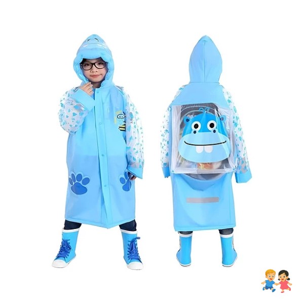 Poncho Carpa Impermeable Lluvia Viento Para Niños Con Gorro