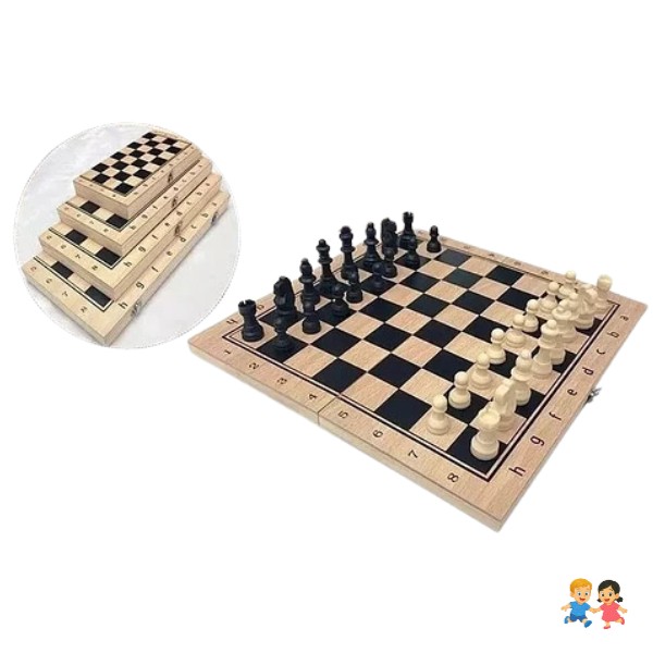 Ajedrez Tablero De Madera Ajedrez Set Juego De Mesa.